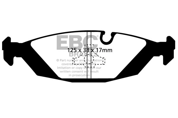 DP4447R EBC Brakes Комплект тормозных колодок, дисковый тормоз (фото 1)