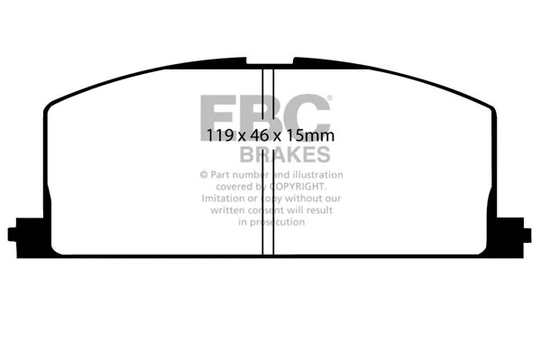 DP453 EBC Brakes Комплект тормозных колодок, дисковый тормоз (фото 1)