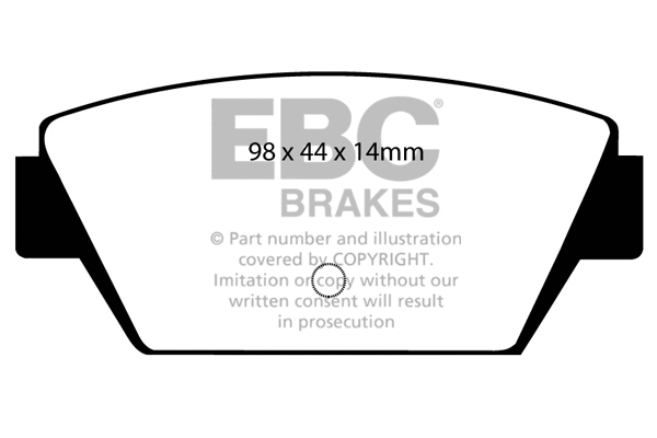 DP4576R EBC Brakes Комплект тормозных колодок, дисковый тормоз (фото 1)