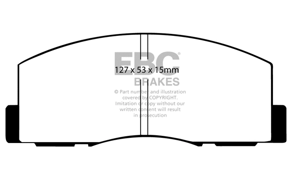 DP461 EBC Brakes Комплект тормозных колодок, дисковый тормоз (фото 1)