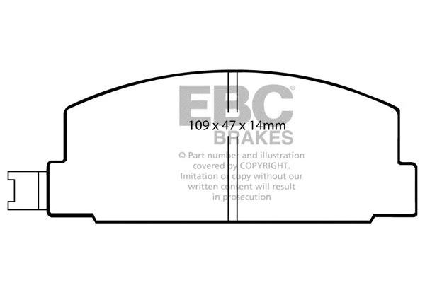 DP469 EBC Brakes Комплект тормозных колодок, дисковый тормоз (фото 1)