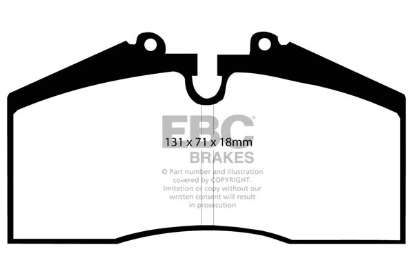 DP4767R EBC Brakes Комплект тормозных колодок, дисковый тормоз (фото 1)