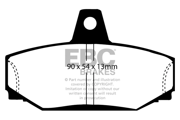 DP4793R EBC Brakes Комплект тормозных колодок, дисковый тормоз (фото 1)