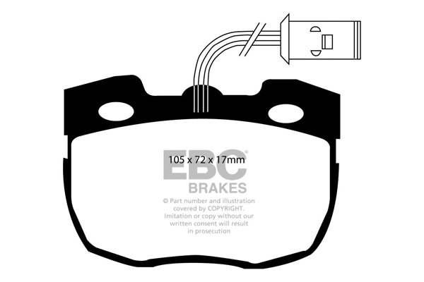 DP4814R EBC Brakes Комплект тормозных колодок, дисковый тормоз (фото 1)