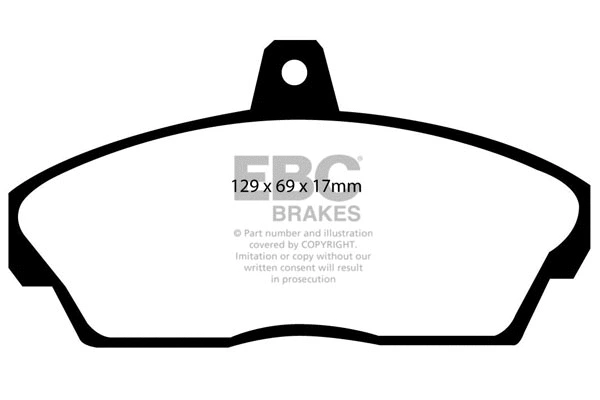 DP4815R EBC Brakes Комплект тормозных колодок, дисковый тормоз (фото 1)