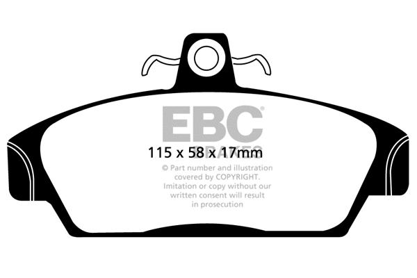 DP4817R EBC Brakes Комплект тормозных колодок, дисковый тормоз (фото 1)