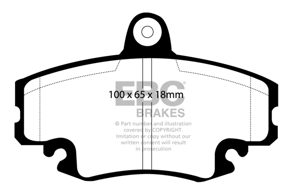 DP4959R EBC Brakes Комплект тормозных колодок, дисковый тормоз (фото 1)