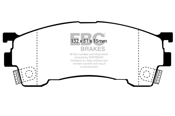 DP4971R EBC Brakes Комплект тормозных колодок, дисковый тормоз (фото 1)