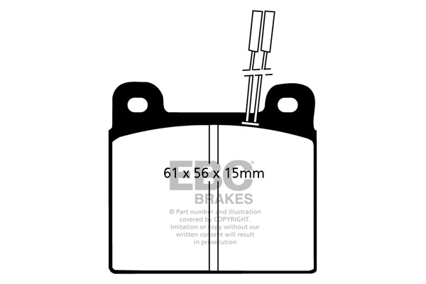 DP507 EBC Brakes Комплект тормозных колодок, дисковый тормоз (фото 1)