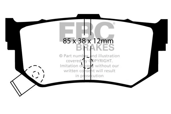 DP514/2 EBC Brakes Комплект тормозных колодок, дисковый тормоз (фото 1)