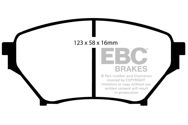 DP51452NDX EBC Brakes Комплект тормозных колодок, дисковый тормоз (фото 1)