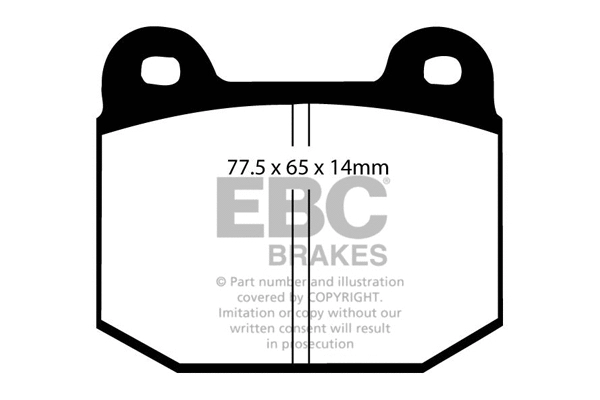 DP5197/2NDX EBC Brakes Комплект тормозных колодок, дисковый тормоз (фото 1)