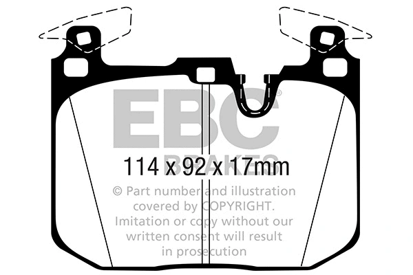 DP52360NDX EBC Brakes Комплект тормозных колодок, дисковый тормоз (фото 1)