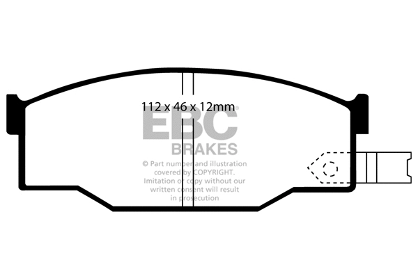 DP531 EBC Brakes Комплект тормозных колодок, дисковый тормоз (фото 1)