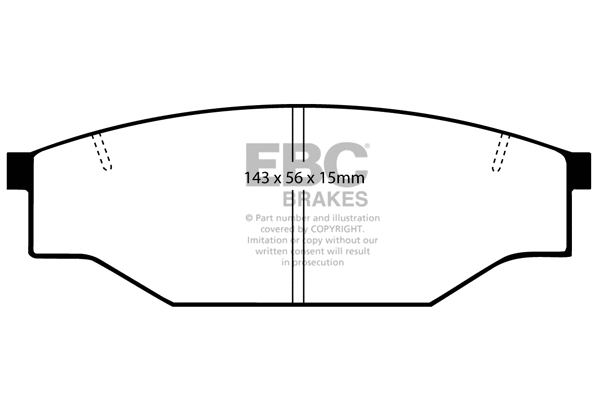 DP539 EBC Brakes Комплект тормозных колодок, дисковый тормоз (фото 1)