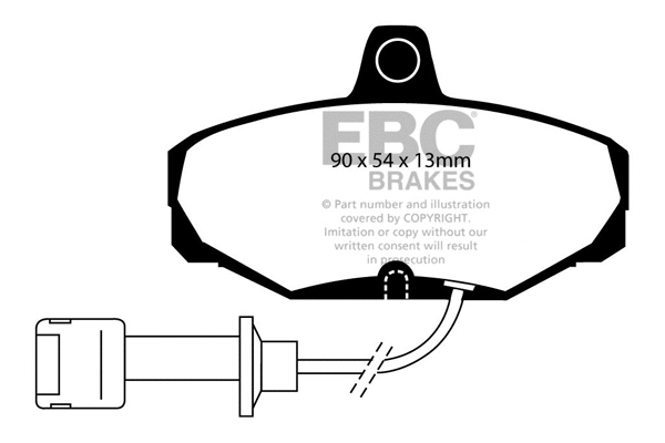 DP571 EBC Brakes Комплект тормозных колодок, дисковый тормоз (фото 1)