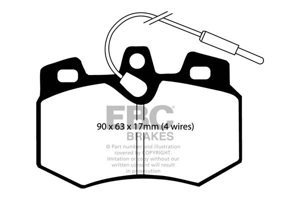 DP575 EBC Brakes Комплект тормозных колодок, дисковый тормоз (фото 1)