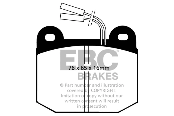 DP578 EBC Brakes Комплект тормозных колодок, дисковый тормоз (фото 1)