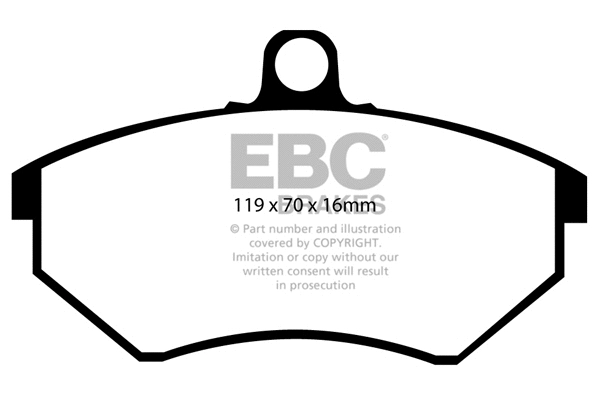 DP5841NDX EBC Brakes Комплект тормозных колодок, дисковый тормоз (фото 1)