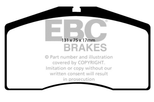 DP5997NDX EBC Brakes Комплект тормозных колодок, дисковый тормоз (фото 1)