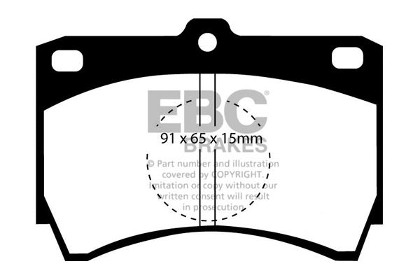 DP607 EBC Brakes Комплект тормозных колодок, дисковый тормоз (фото 1)