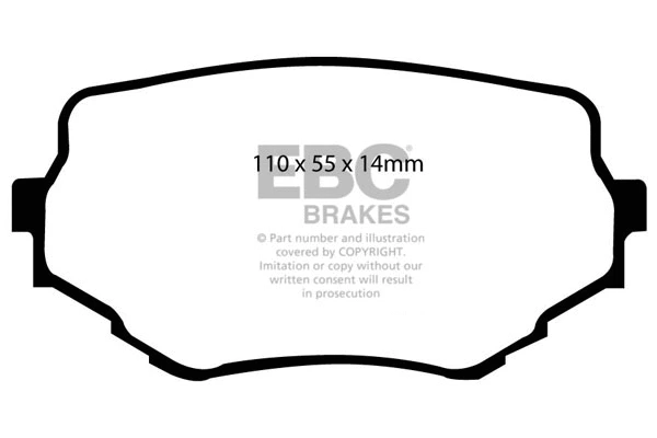 DP61099 EBC Brakes Комплект тормозных колодок, дисковый тормоз (фото 1)