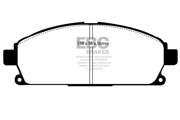 DP61247 EBC Brakes Комплект тормозных колодок, дисковый тормоз (фото 1)