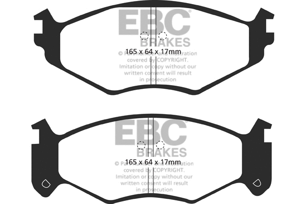 DP61250 EBC Brakes Комплект тормозных колодок, дисковый тормоз (фото 1)