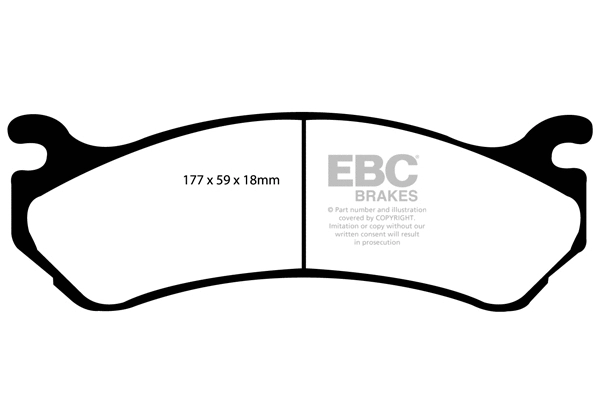 DP61304 EBC Brakes Комплект тормозных колодок, дисковый тормоз (фото 1)