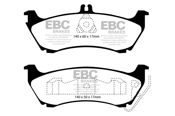 DP61437 EBC Brakes Комплект тормозных колодок, дисковый тормоз (фото 1)