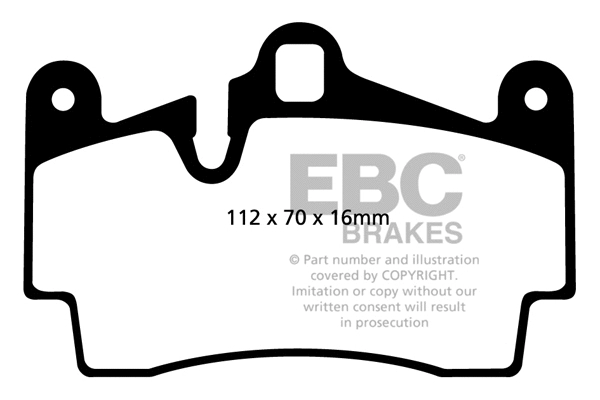 DP61474 EBC Brakes Комплект тормозных колодок, дисковый тормоз (фото 1)