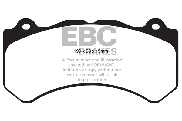 DP61853 EBC Brakes Комплект тормозных колодок, дисковый тормоз (фото 1)