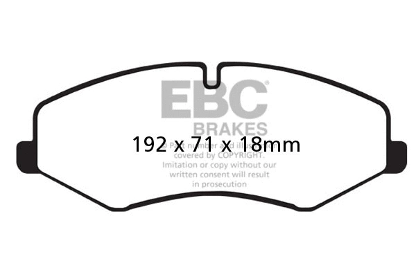 DP62060 EBC Brakes Комплект тормозных колодок, дисковый тормоз (фото 1)