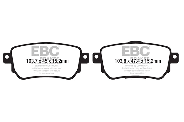 DP62219 EBC Brakes Комплект тормозных колодок, дисковый тормоз (фото 1)