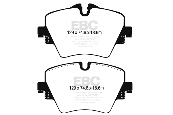 DP62245 EBC Brakes Комплект тормозных колодок, дисковый тормоз (фото 1)