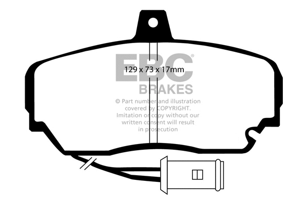 DP630 EBC Brakes Комплект тормозных колодок, дисковый тормоз (фото 1)