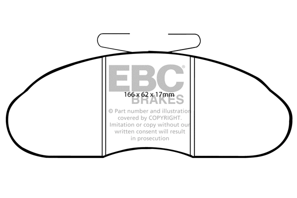 DP633 EBC Brakes Комплект тормозных колодок, дисковый тормоз (фото 1)