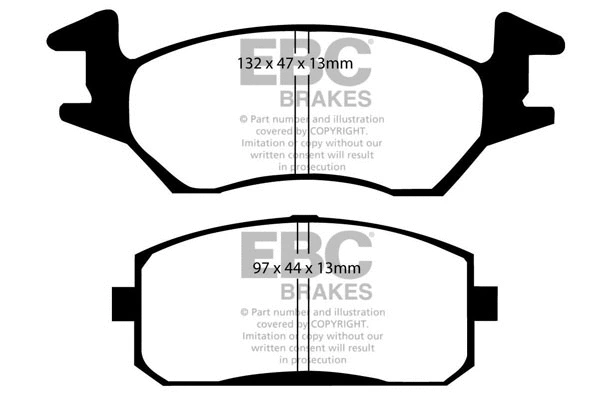 DP638 EBC Brakes Комплект тормозных колодок, дисковый тормоз (фото 1)