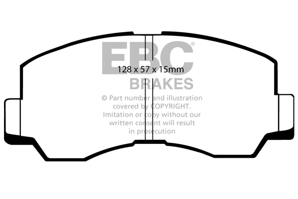 DP667 EBC Brakes Комплект тормозных колодок, дисковый тормоз (фото 1)