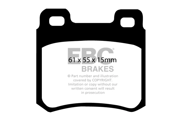 DP671 EBC Brakes Комплект тормозных колодок, дисковый тормоз (фото 1)