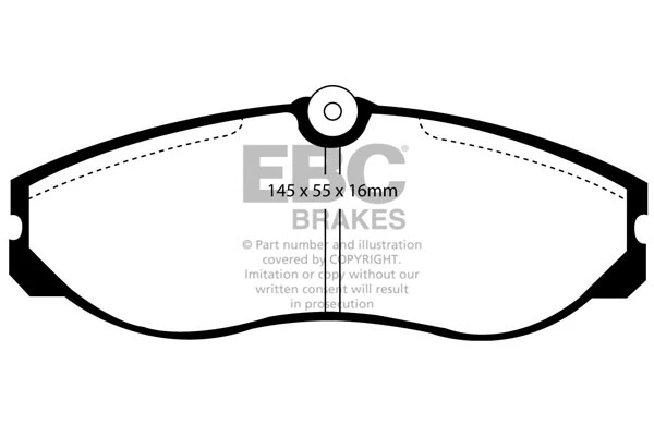 DP6947 EBC Brakes Комплект тормозных колодок, дисковый тормоз (фото 1)