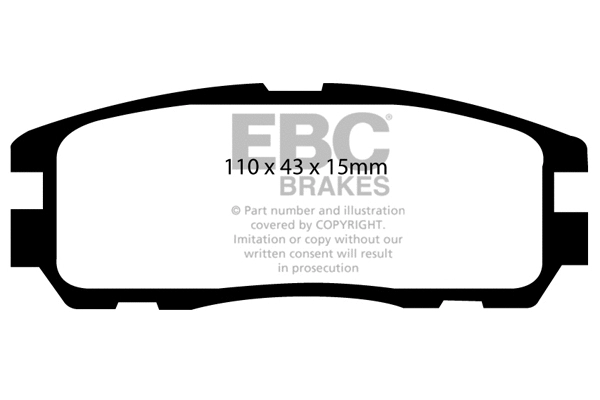 DP6974 EBC Brakes Комплект тормозных колодок, дисковый тормоз (фото 1)