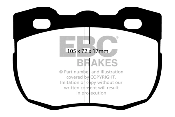 DP713 EBC Brakes Комплект тормозных колодок, дисковый тормоз (фото 1)