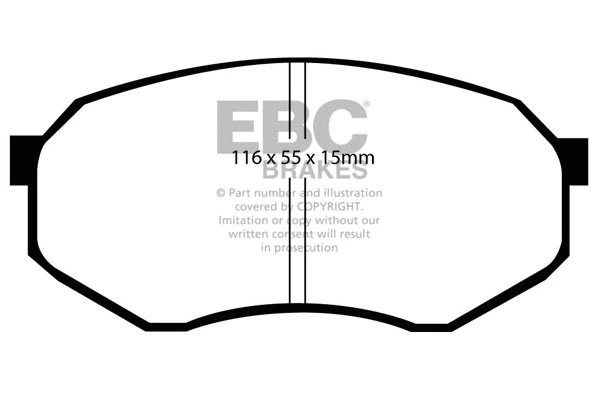 DP730 EBC Brakes Комплект тормозных колодок, дисковый тормоз (фото 1)