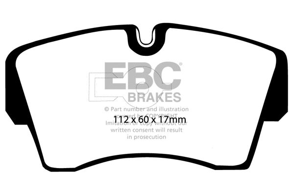 DP754 EBC Brakes Комплект тормозных колодок, дисковый тормоз (фото 1)