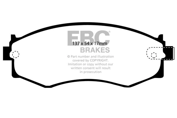 DP792 EBC Brakes Комплект тормозных колодок, дисковый тормоз (фото 1)