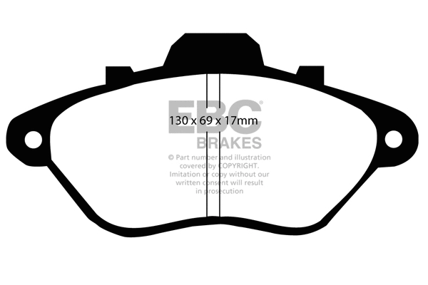 DP794/2 EBC Brakes Комплект тормозных колодок, дисковый тормоз (фото 1)