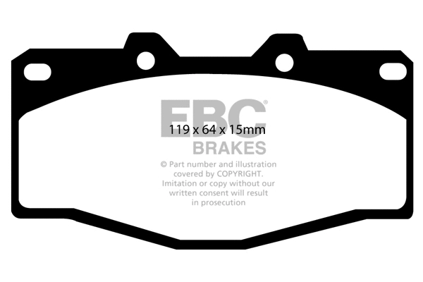 DP797 EBC Brakes Комплект тормозных колодок, дисковый тормоз (фото 1)