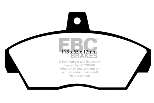 DP810 EBC Brakes Комплект тормозных колодок, дисковый тормоз (фото 1)