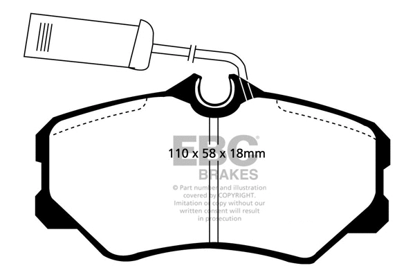 DP820/2 EBC Brakes Комплект тормозных колодок, дисковый тормоз (фото 1)